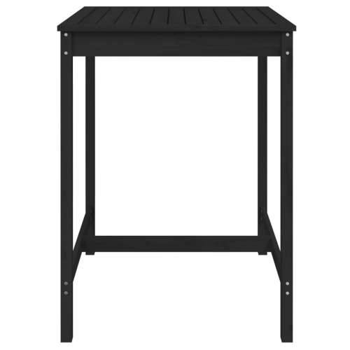 Vrtni stol crni 82,5x82,5x110 cm od masivne borovine - Crna boja bora 82.5 x 82.5 x 110 cm 1 Cijena