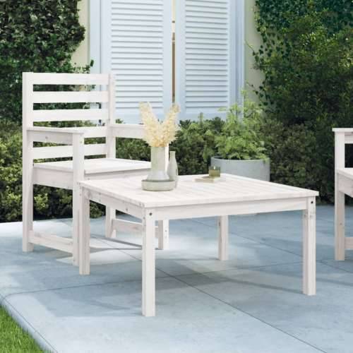 Vrtni stol bijeli 82,5 x 82,5 x 45 cm od masivne borovine - Bijela boja bora 82.5 x 82.5 x 45 cm 1 Cijena