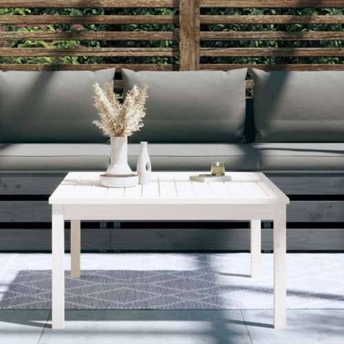 Vrtni stol bijeli 82,5 x 82,5 x 45 cm od masivne borovine - Bijela boja bora 82.5 x 82.5 x 45 cm 1 Cijena