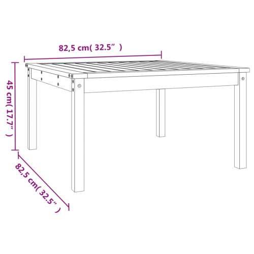 Vrtni stol bijeli 82,5 x 82,5 x 45 cm od masivne borovine - Bijela boja bora 82.5 x 82.5 x 45 cm 1 Cijena