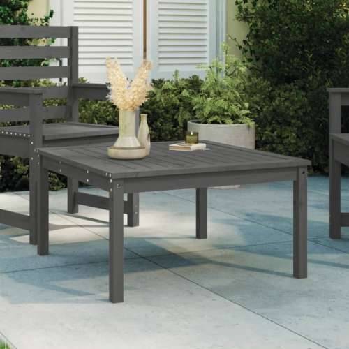 Vrtni stol sivi 82,5 x 82,5 x 45 cm od masivne borovine - Siva boja bora 82.5 x 82.5 x 45 cm 1 Cijena