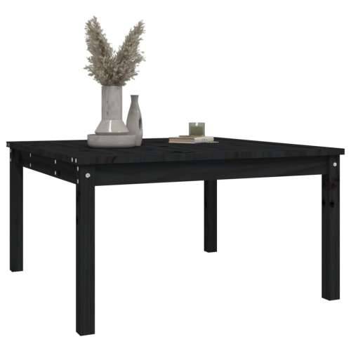 Vrtni stol crni 82,5 x 82,5 x 45 cm od masivne borovine - Crna boja bora 82.5 x 82.5 x 45 cm 1 Cijena