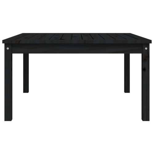 Vrtni stol crni 82,5 x 82,5 x 45 cm od masivne borovine - Crna boja bora 82.5 x 82.5 x 45 cm 1 Cijena