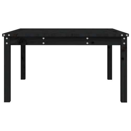 Vrtni stol crni 82,5 x 82,5 x 45 cm od masivne borovine - Crna boja bora 82.5 x 82.5 x 45 cm 1 Cijena