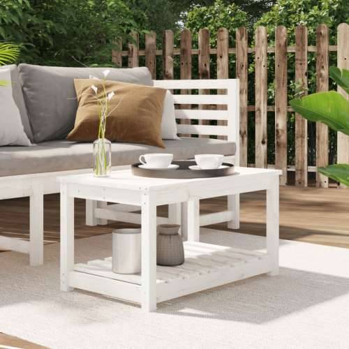 Vrtni stol bijeli 82,5 x 50,5 x 45 cm od masivne borovine - Bijela boja bora 82.5 x 50.5 x 45 cm 1 Cijena