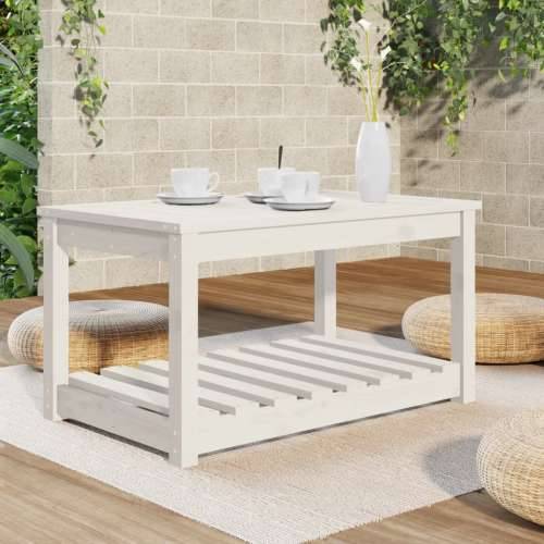 Vrtni stol bijeli 82,5 x 50,5 x 45 cm od masivne borovine - Bijela boja bora 82.5 x 50.5 x 45 cm 1 Cijena