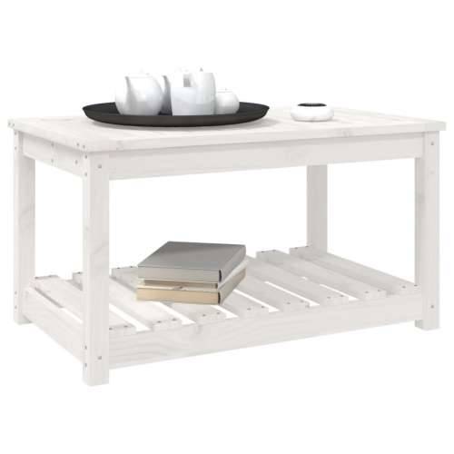 Vrtni stol bijeli 82,5 x 50,5 x 45 cm od masivne borovine - Bijela boja bora 82.5 x 50.5 x 45 cm 1 Cijena