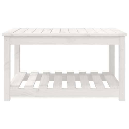 Vrtni stol bijeli 82,5 x 50,5 x 45 cm od masivne borovine - Bijela boja bora 82.5 x 50.5 x 45 cm 1 Cijena