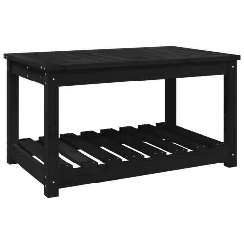 Vrtni stol crni 82,5 x 50,5 x 45 cm od masivne borovine - Crna boja bora 82.5 x 50.5 x 45 cm 1 Cijena