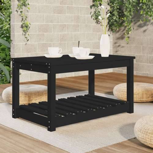 Vrtni stol crni 82,5 x 50,5 x 45 cm od masivne borovine - Crna boja bora 82.5 x 50.5 x 45 cm 1 Cijena