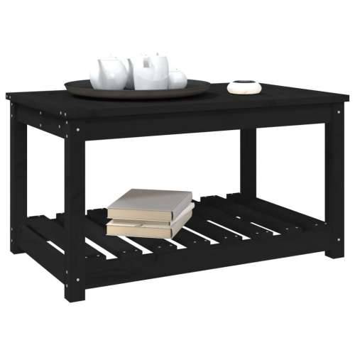 Vrtni stol crni 82,5 x 50,5 x 45 cm od masivne borovine - Crna boja bora 82.5 x 50.5 x 45 cm 1 Cijena