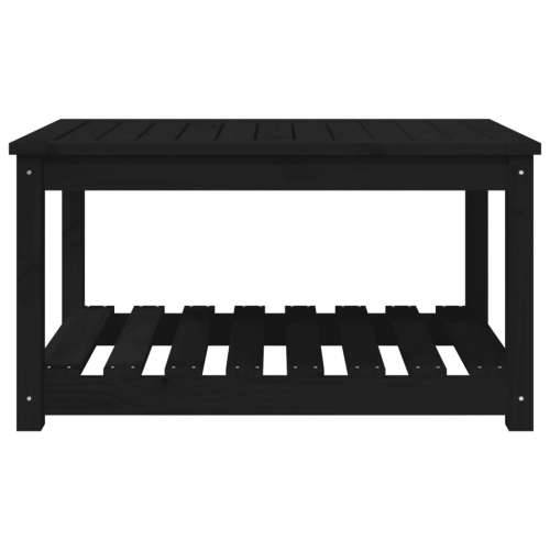 Vrtni stol crni 82,5 x 50,5 x 45 cm od masivne borovine - Crna boja bora 82.5 x 50.5 x 45 cm 1 Cijena