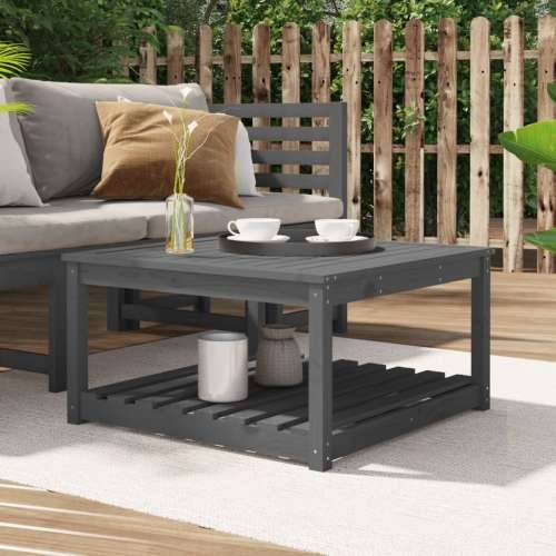Vrtni stol sivi 82,5 x 82,5 x 45 cm od masivne borovine - Siva boja bora 82.5 x 82.5 x 45 cm 1 Cijena