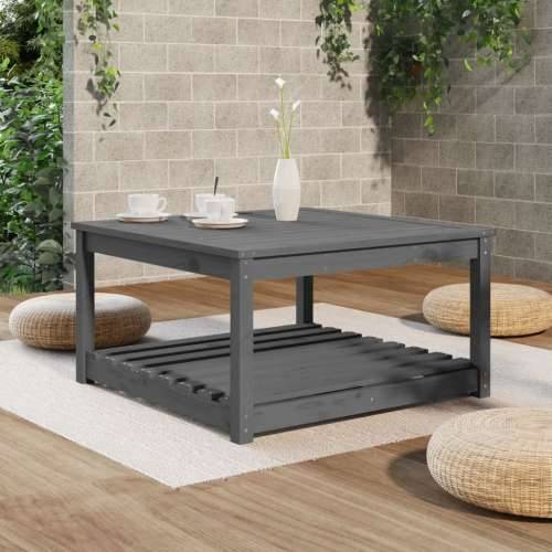 Vrtni stol sivi 82,5 x 82,5 x 45 cm od masivne borovine - Siva boja bora 82.5 x 82.5 x 45 cm 1 Cijena