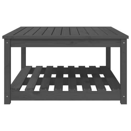 Vrtni stol sivi 82,5 x 82,5 x 45 cm od masivne borovine - Siva boja bora 82.5 x 82.5 x 45 cm 1 Cijena