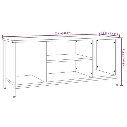 TV ormarić boja hrasta 102x35x45 cm od konstruiranog drva - sonoma hrast 1 Cijena