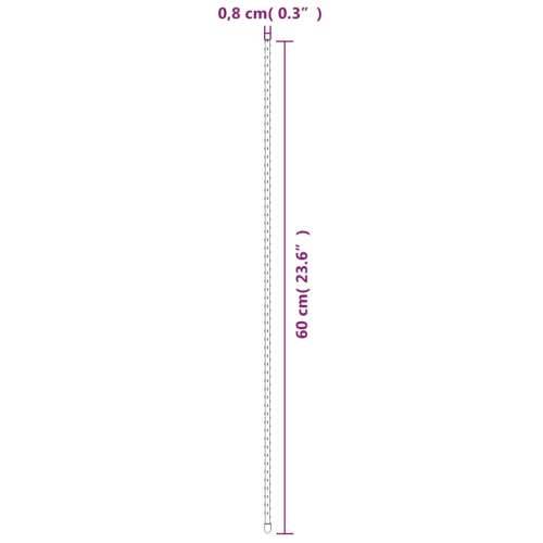 Kolci za vrtne biljke 30 kom zeleni 60 cm čelični - 60 cm 30 Cijena