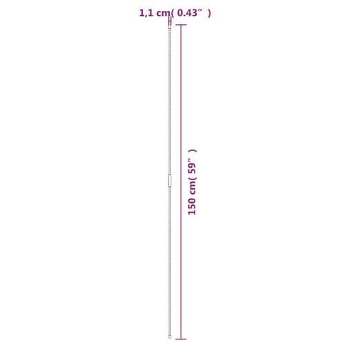 Kolci za vrtne biljke 30 kom zeleni 115 cm čelični - 115 cm 30 Cijena