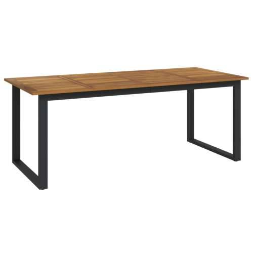 Vrtni stol s U-nogama 200 x 90 x 75 cm od masivnog drva bagrema - 200 x 90 x 75 cm 1 Dizajn s ispruženim vrhom Cijena