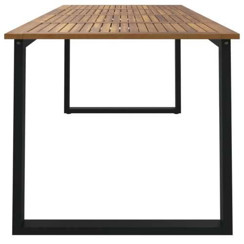 Vrtni stol s U-nogama 200 x 90 x 75 cm od masivnog drva bagrema - 200 x 90 x 75 cm 1 Dizajn s ispruženim vrhom Cijena