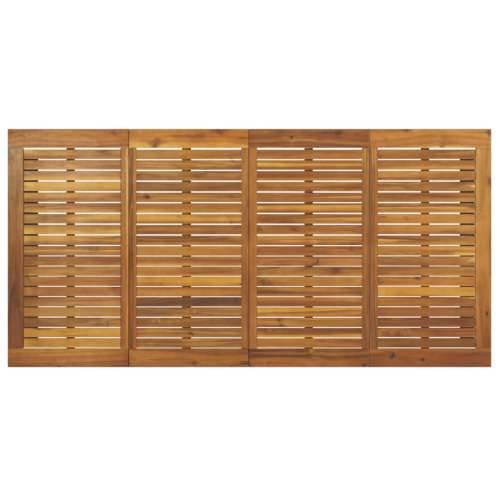 Vrtni stol s U-nogama 200 x 90 x 75 cm od masivnog drva bagrema - 200 x 90 x 75 cm 1 Dizajn s ispruženim vrhom Cijena