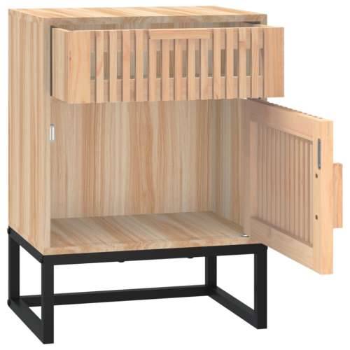 Noćni ormarići 2 kom 40 x 30 x 55,5 cm od drva i željeza - Smeđa 2 Cijena