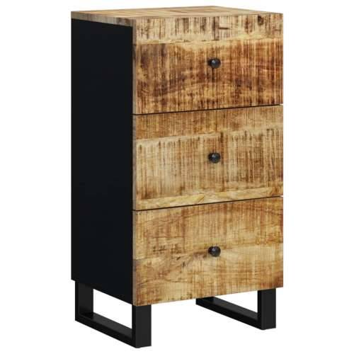Komoda s 3 ladice 40 x 33,5 x 75 cm od masivnog drva manga - Svjetlosmeđa 1 Cijena
