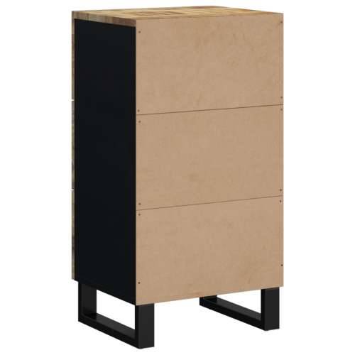 Komoda s 3 ladice 40 x 33,5 x 75 cm od masivnog drva manga - Svjetlosmeđa 1 Cijena