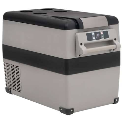 Prijenosni hladnjak s ručkom crno-sivi 35 L PP i PE Cijena
