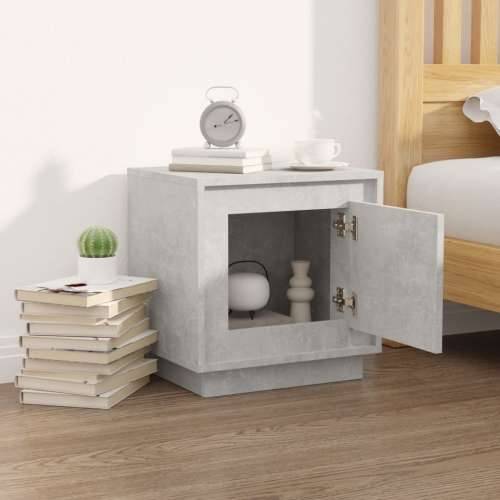 Noćni ormarić siva boja betona 44x35x45 cm konstruirano drvo - Beton siva 1 Cijena