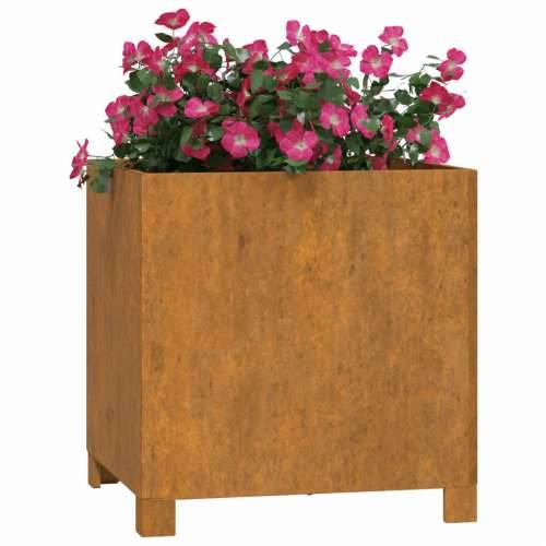 Sadilice s nogama 2 kom boja hrđe 42x40x43 cm od čelika COR-TEN - 42 x 40 x 43 cm 2 Cijena
