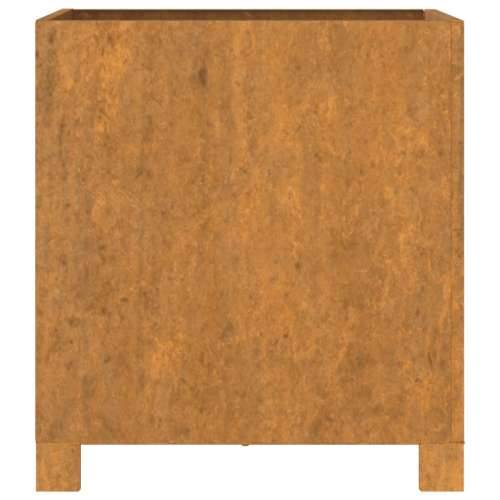 Sadilice s nogama 2 kom boja hrđe 42x40x43 cm od čelika COR-TEN - 42 x 40 x 43 cm 2 Cijena