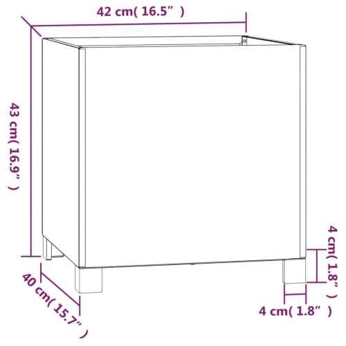 Sadilice s nogama 2 kom boja hrđe 42x40x43 cm od čelika COR-TEN - 42 x 40 x 43 cm 2 Cijena