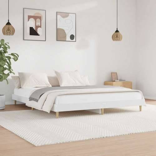 Okvir za krevet bijeli 120 x 200 cm konstruirano drvo - Bijela 120 x 200 cm Cijena