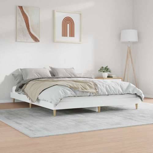 Okvir za krevet bijeli 120 x 200 cm konstruirano drvo - Bijela 120 x 200 cm Cijena