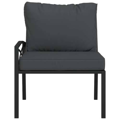 Vrtne stolice sa sivim jastucima 2 kom 62 x 75 x 79 cm čelične - Siva 2 Cijena