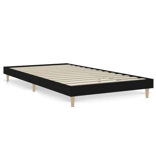 Okvir za krevet crni 100x200 cm konstruirano drvo Cijena