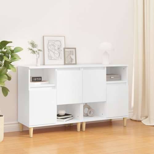 Komode 2 kom bijele 60 x 35 x 70 cm od konstruiranog drva - Bijela 2 Cijena