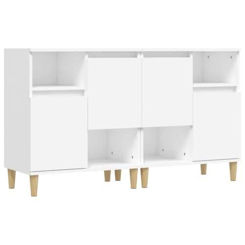 Komode 2 kom bijele 60 x 35 x 70 cm od konstruiranog drva - Bijela 2 Cijena