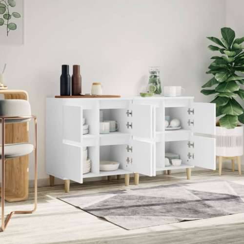 Komode 2 kom bijele 60 x 35 x 70 cm od konstruiranog drva - Bijela 2 Cijena