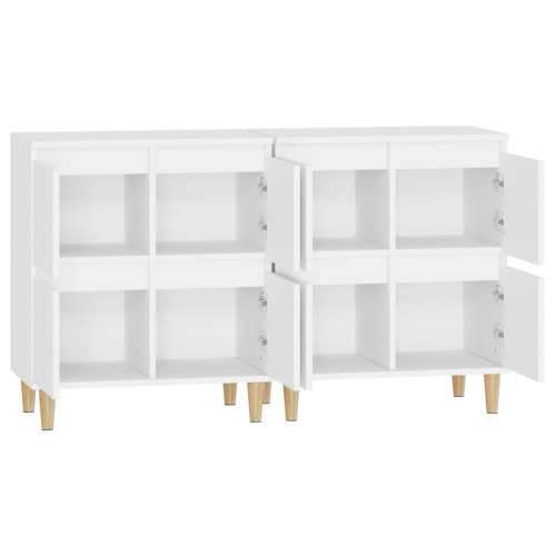 Komode 2 kom bijele 60 x 35 x 70 cm od konstruiranog drva - Bijela 2 Cijena