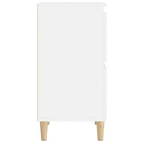 Komode 2 kom bijele 60 x 35 x 70 cm od konstruiranog drva - Bijela 2 Cijena
