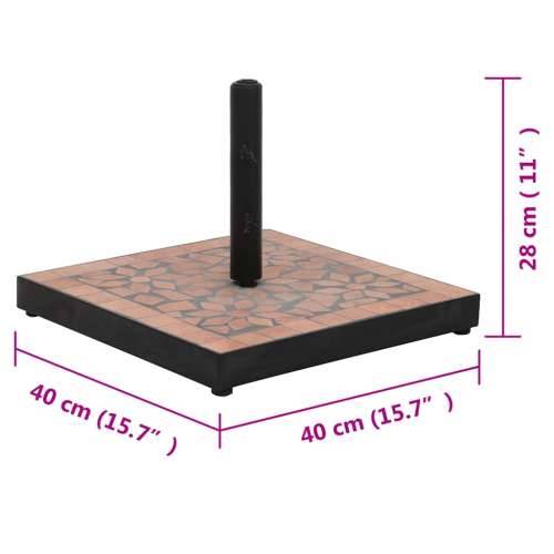 Postolje za suncobran četvrtasto 12 kg terakota - Terakota 1 Četvrtasto Cijena
