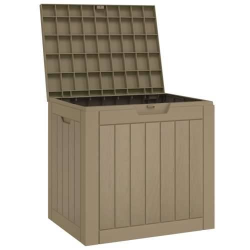 Vrtna kutija za pohranu siva 55,5 x 43 x 53 cm polipropilen - Siva Cijena