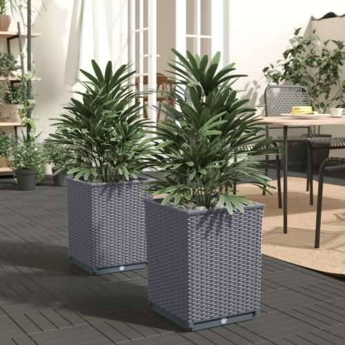 Sadilice 2 kom plava siva 30 x 30 x 37 cm od polipropilena - Plavo-siva 2 Cijena
