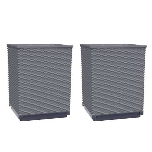 Sadilice 2 kom plava siva 30 x 30 x 37 cm od polipropilena - Plavo-siva 2 Cijena