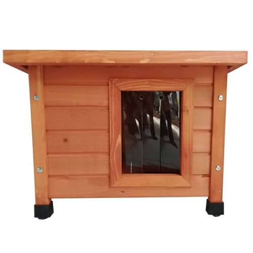 @Pet vanjska kućica za mačke 57 x 45 x 43 cm drvena smeđa Cijena