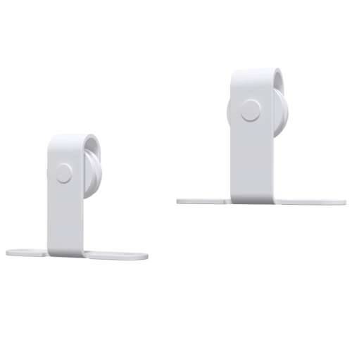 Mini set za klizna vrata ormarića ugljični čelik bijeli 183 cm - Bijela 183 cm 1 Jednokrilna vrata Cijena