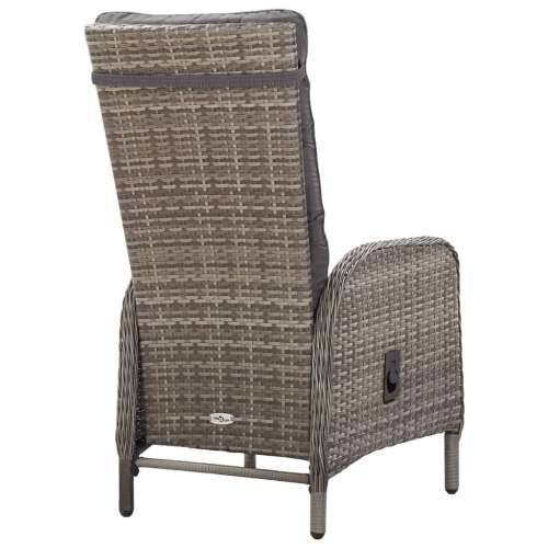 3-dijelni vrtni bistro set od poliratana sivi - Siva Ø 60 cm table 2 Cijena