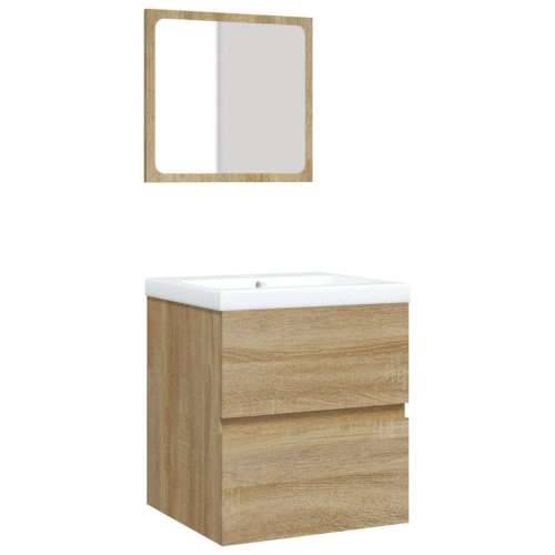 Kupaonski ormarić s Lavabo - Umivaonikom i ogledalom boja hrasta sonome - sonoma hrast 41 x 38.5 x 45 cm 1 Cijena
